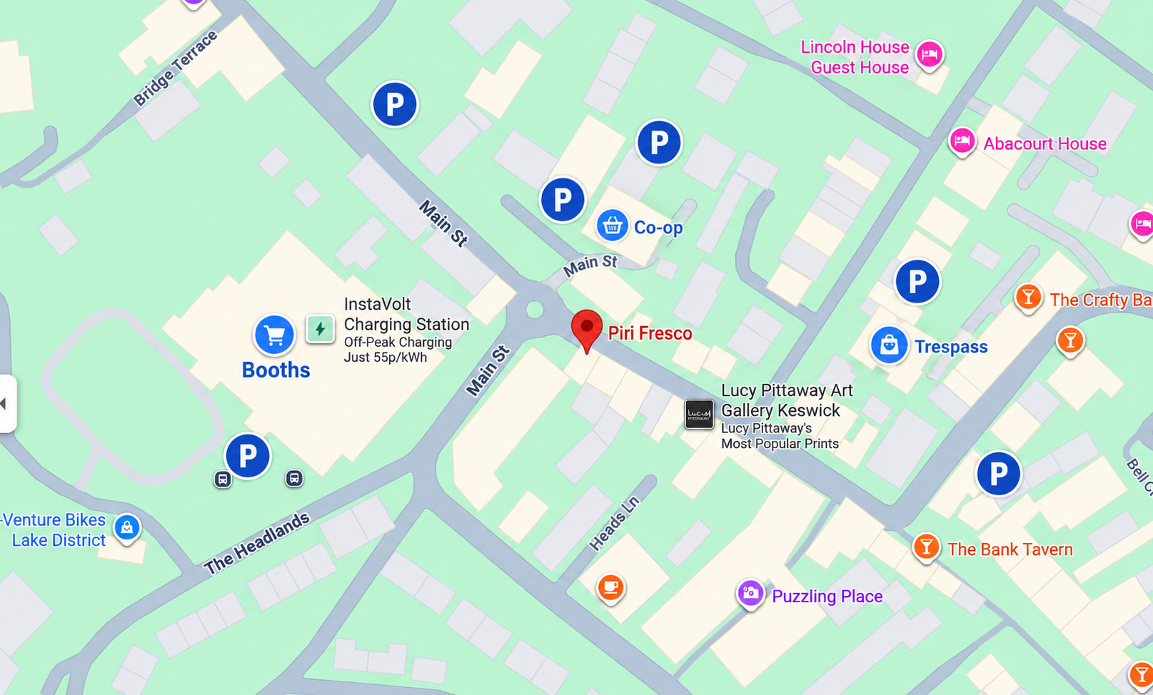 parking-map Piri Fresco parking map